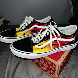 Old School Flame Vans